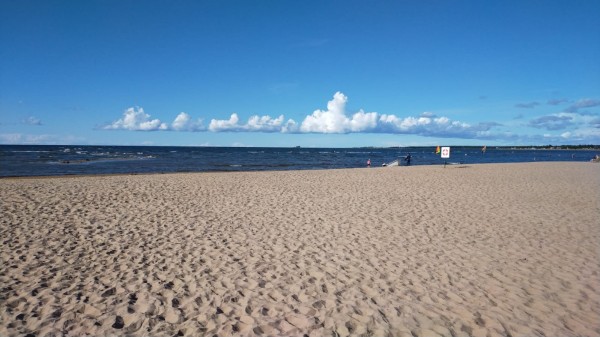 Voilà la plage du camping