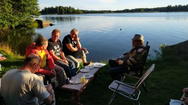 Et bien sûr au bord du lac avec le soleil couchant