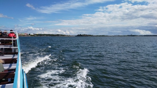 Aujourd'hui, balade en bateau sur la Baltic