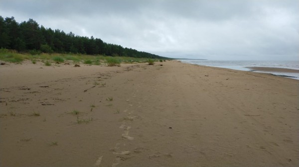 Belle plage, mais pas la météo qui va avec