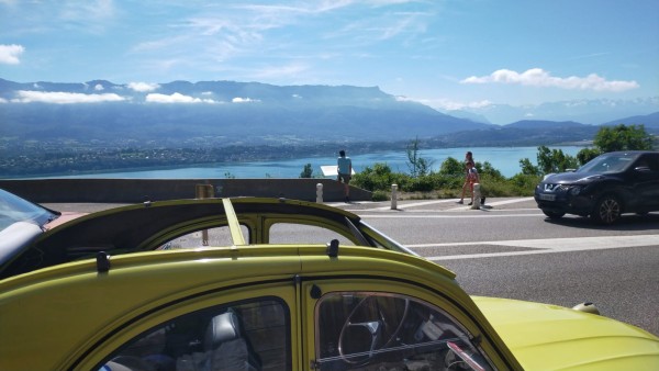 Après le tunnel du chat, vue le lac du Bourget