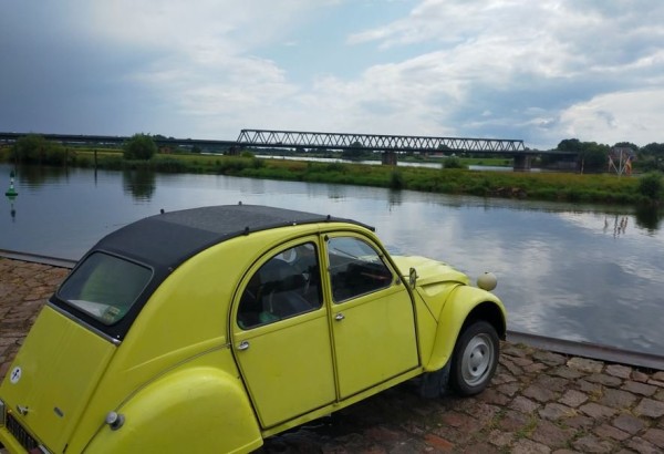 Puis j'ai continué vers le nord, avec la traversé de l'Elbe à côté de Lauenburg