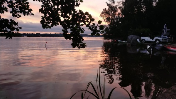 et le coucher de soleil qui n'en fini pas