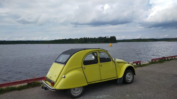 Arrêt au point le plus au nord de la Baltique, que je vais quitter en partant à l'ouest.