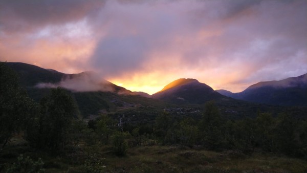 hier soir à 22h vu du bivouac