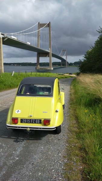 Pont qui relie l'ile de Fyn au continent