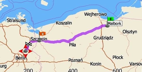 bivouac cette nuit au nord de Berlin, après avoir parcouru environ 450 km