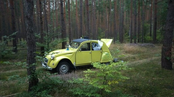 Lieu du bivouac d'avant hier soir au nord de Berlin