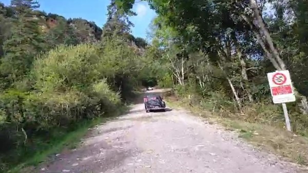 première partie de la balade d'hier, de Marvejols à Séverac le château. par une petite route pas vraiment autorisée