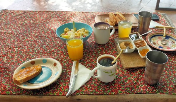 De retour au ranch, un copieux petit déjeuné nous attendait