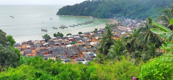 Du fort, nous avions une belle vu sur le village et les bateaux de pêches