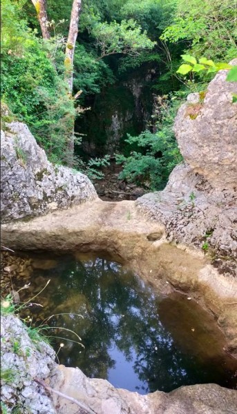 Mais finalement, il n'y a plus d'eau… donc pas de cascade.