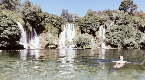L'objectif était les cascades de Kravica. Et cette fois la baignade était autorisée!