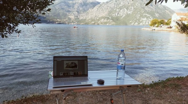 Mon bureau de la soirée
