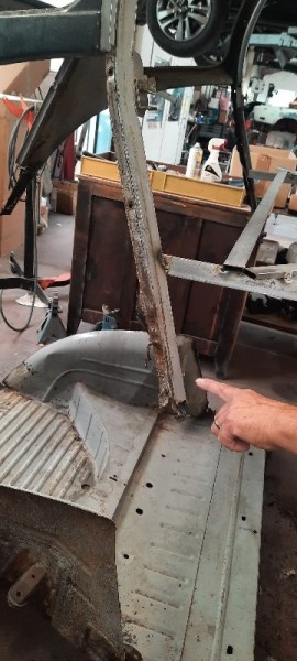 Renfort arrière pourri